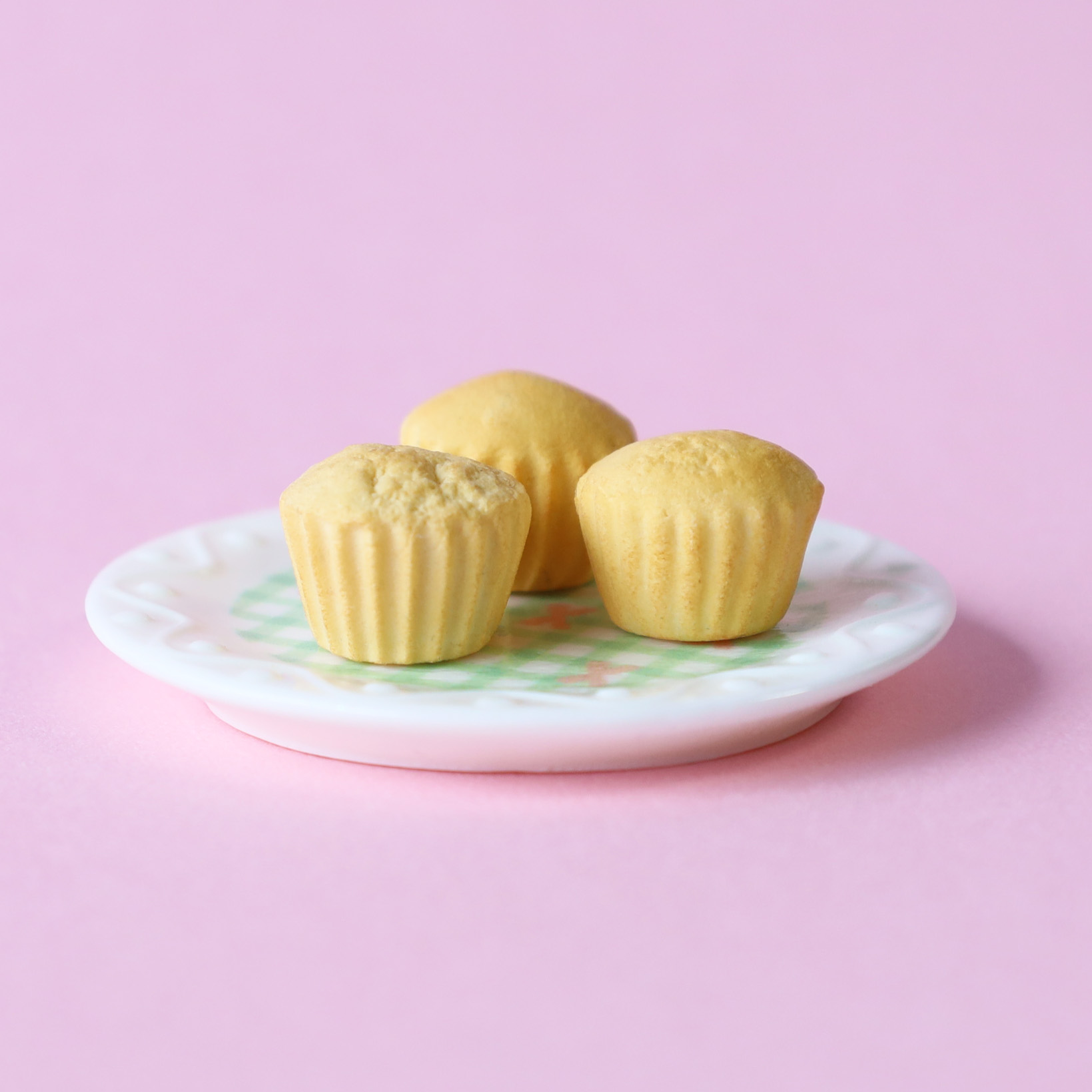 マフィンセットのミニチュア